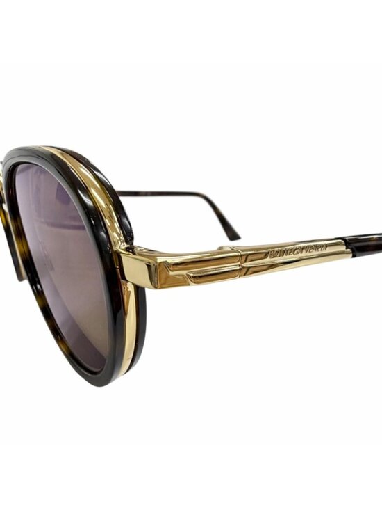 Bottega Veneta BV Forte Sunglasses Clear Brown Marble Gold 49 Eyewear main image 6